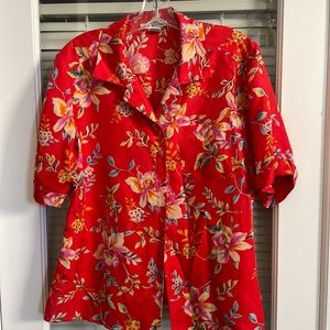 Anna and Frank Silk Top Size Large